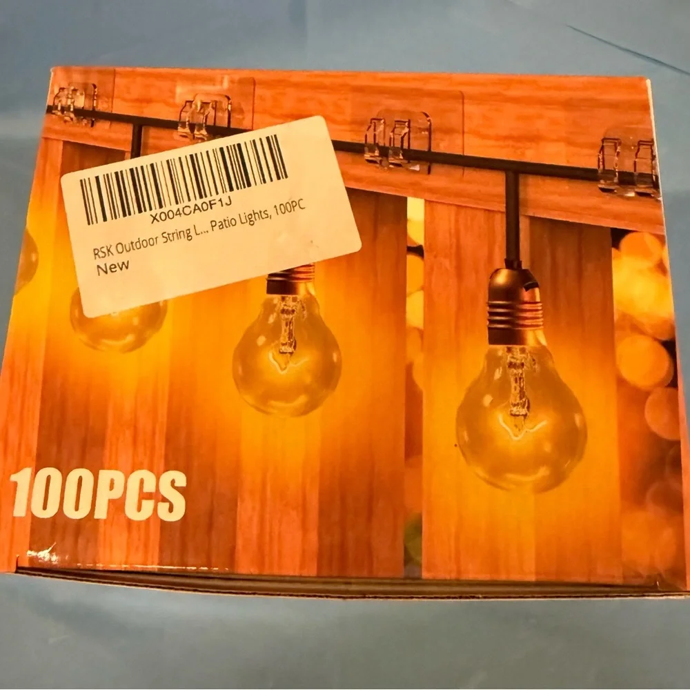 Adhesive Hooks for outdoor string lights 100pk